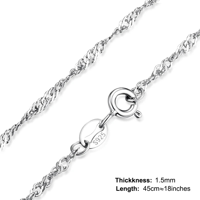 JewelryPalace Echtes 100% 925 Sterling Silber Halskette Barren Twisted Trace Belcher Snake Bar Singapur Box Kette Halskette Frauen